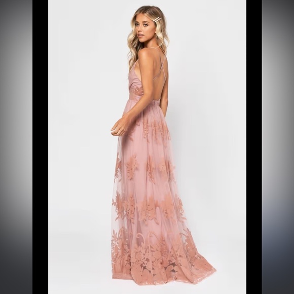 VICI Dusty Mauve Floral Maxi Dress - Picture 2 of 6